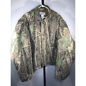 Vintage Gander Mountain Camo Jacket Mens XL Lined Hunting Trebark Chore USA READ